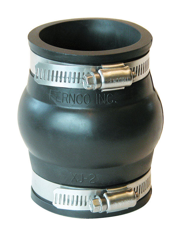 Fernco Schedule 40 2 in. Hub X 2 in. D Hub PVC 3-1/2 in. Expansion Coupling 1 pk