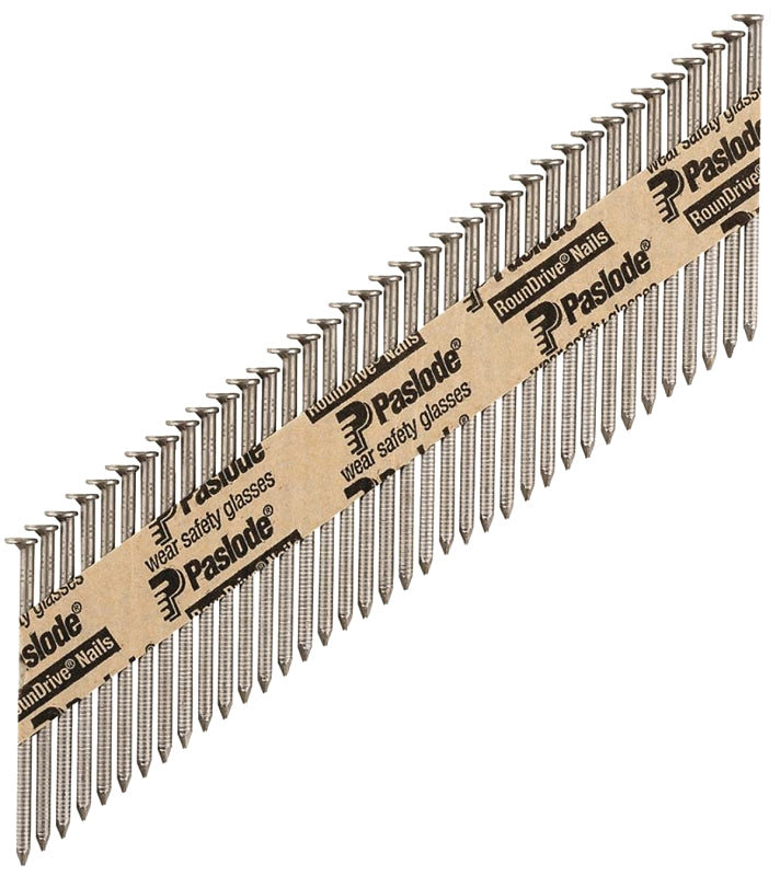 Paslode 650237 Framing Nail, 2-3/8 in L, Low Carbon Steel, Bright, Round Head, Smooth Shank