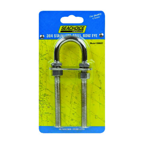 Seachoice Stainless Steel 2-1/4 in. L Bow Eye 1 pk