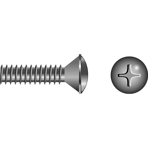 Phillips Machine Screw - Oval Head, 10-24 x 1"