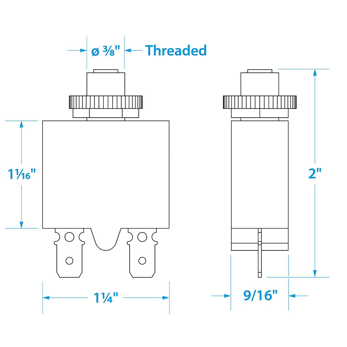 Seachoice Push To Reset Circuit Breaker