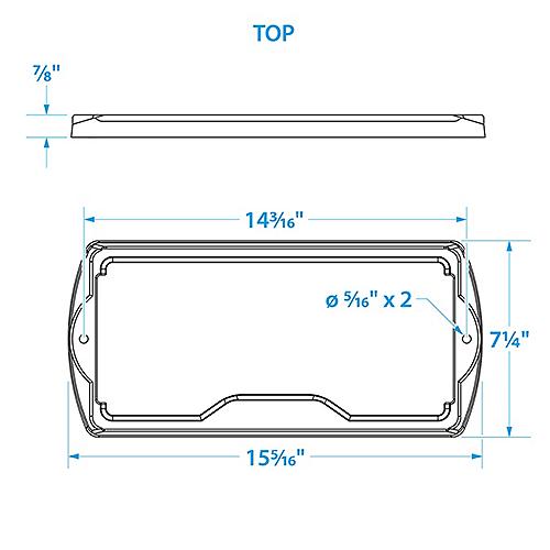 Seachoice Premium Battery Tray With Stainless Steel Hold Down Rods