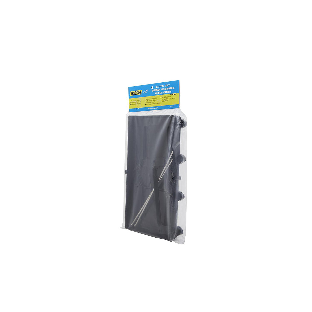 Seachoice 22071 Battery Tray With Stainless Steel Hold Down Rods