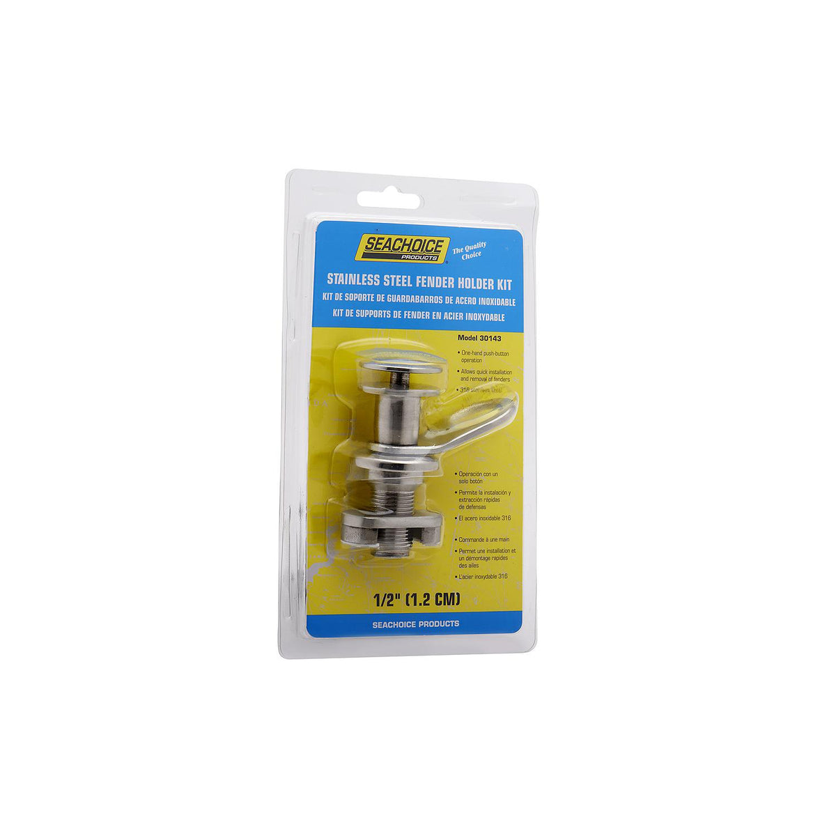 Seachoice 30146, Stainless Steel Fender Holder Kit, 1/2″