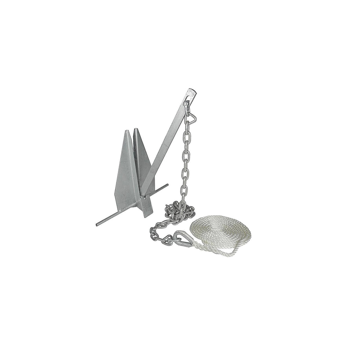 Seachoice Deluxe Anchor Kit (Includes Anchor, 1/4″ x 4' Anchor Lead With (2) 5/16″ Shackles and 3/8″ x 150' Anchor Line)