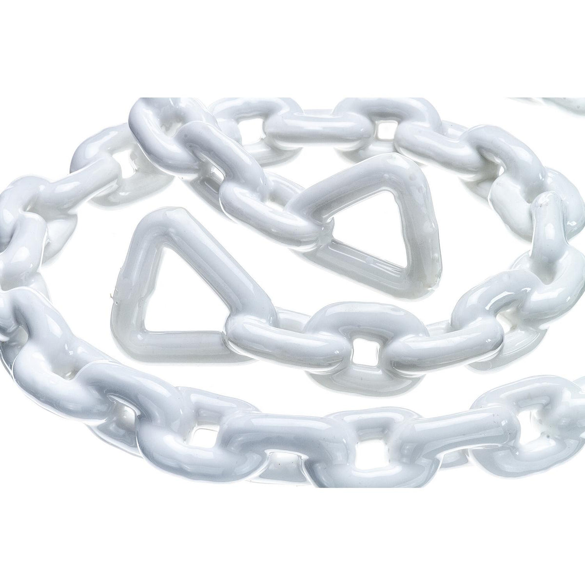 Seachoice White PVC Coated Galvanized Anchor Lead Chain 3/16″ x 4'