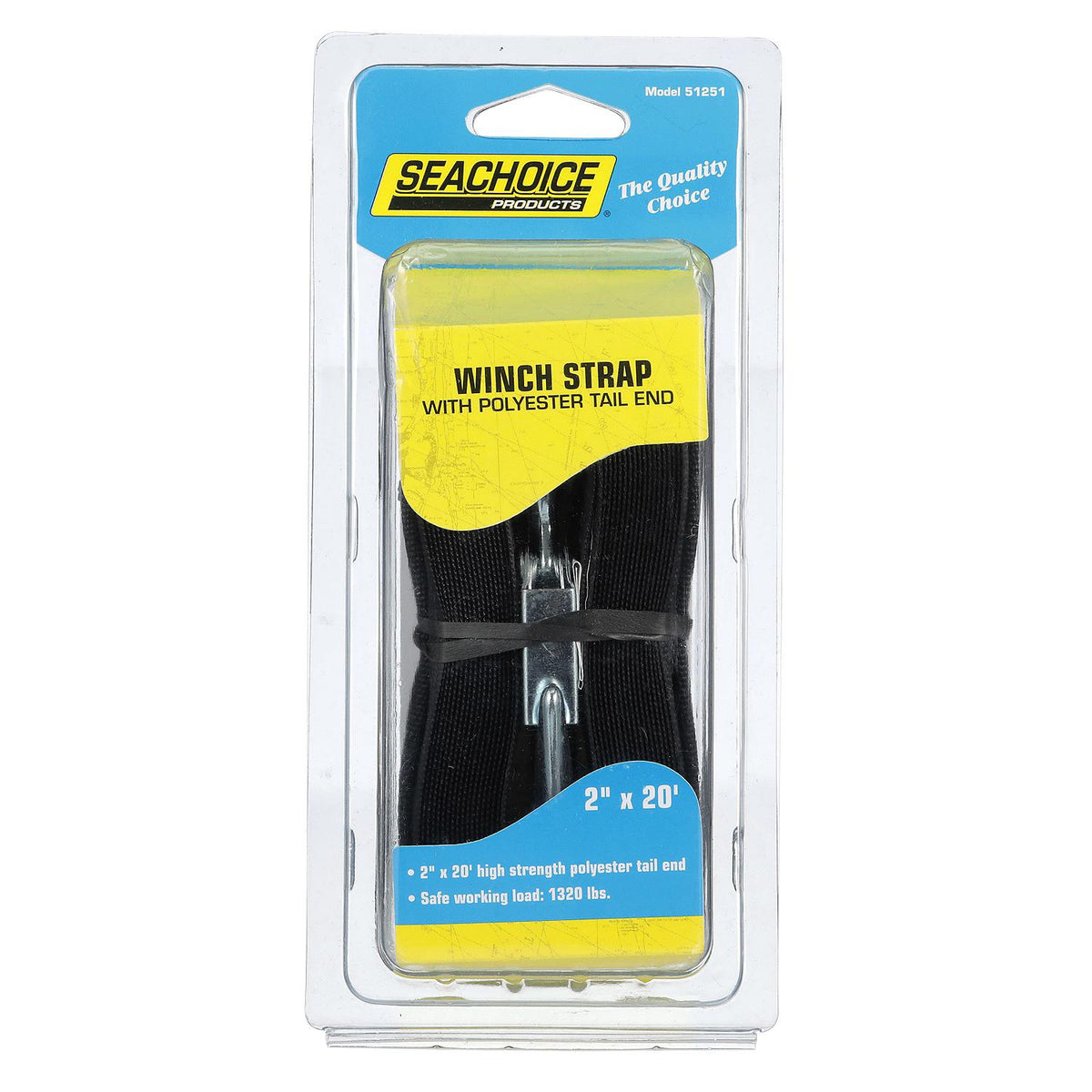 Seachoice Winch Strap 2″ x 20'