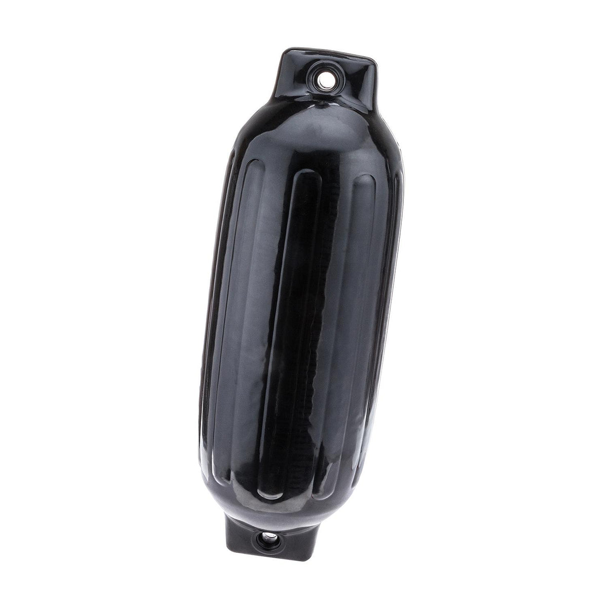 Seachoice 79071 Twin Eye Ribbed Fender, Black, 8.5 x 27″