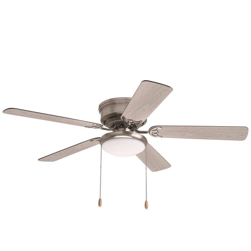 Boston Harbor 2018050-BN Hugger Ceiling Fan, Brown Housing, 52 in Sweep