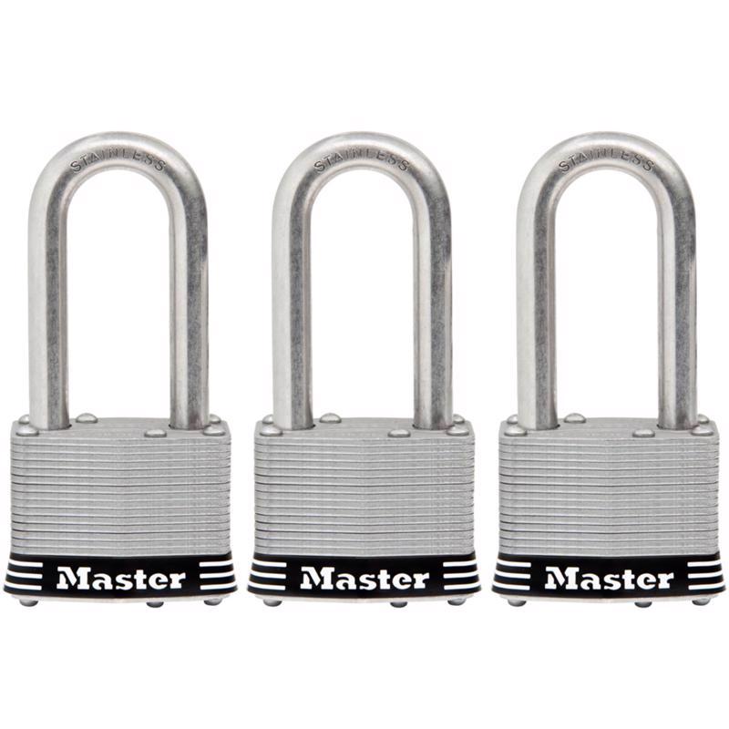 Master Lock 1-3/4 in. W Laminated Steel 4-Pin Cylinder Marine Padlock
