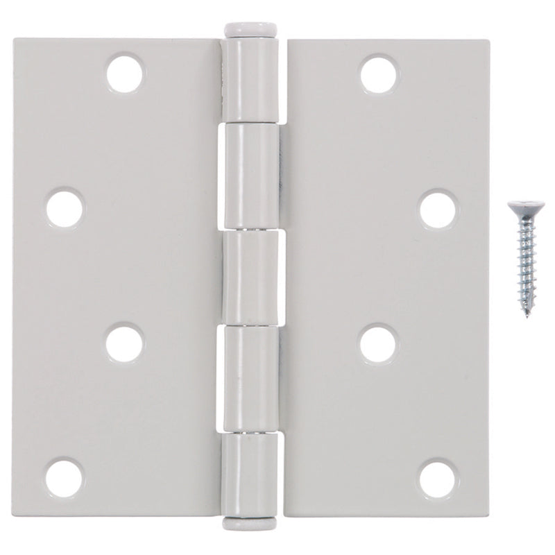 Ace 4 in. L White Residential Door Hinge 3 pk