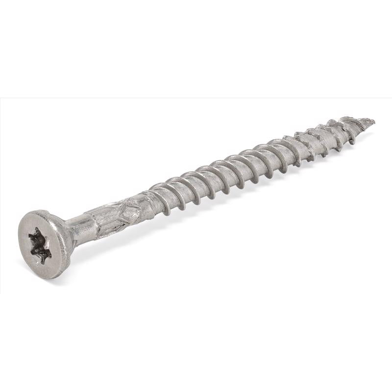 HILLMAN Power Pro No. 10 Ga. X 2-1/2 in. L Stainless Steel Star Flat Head Exterior Deck Screws 30 pk