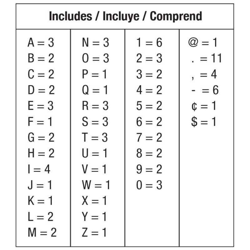 HILLMAN 3 in. Reflective White Vinyl Self-Adhesive Letter and Number Set 0-9, A-Z 1 pc, Pack of 6