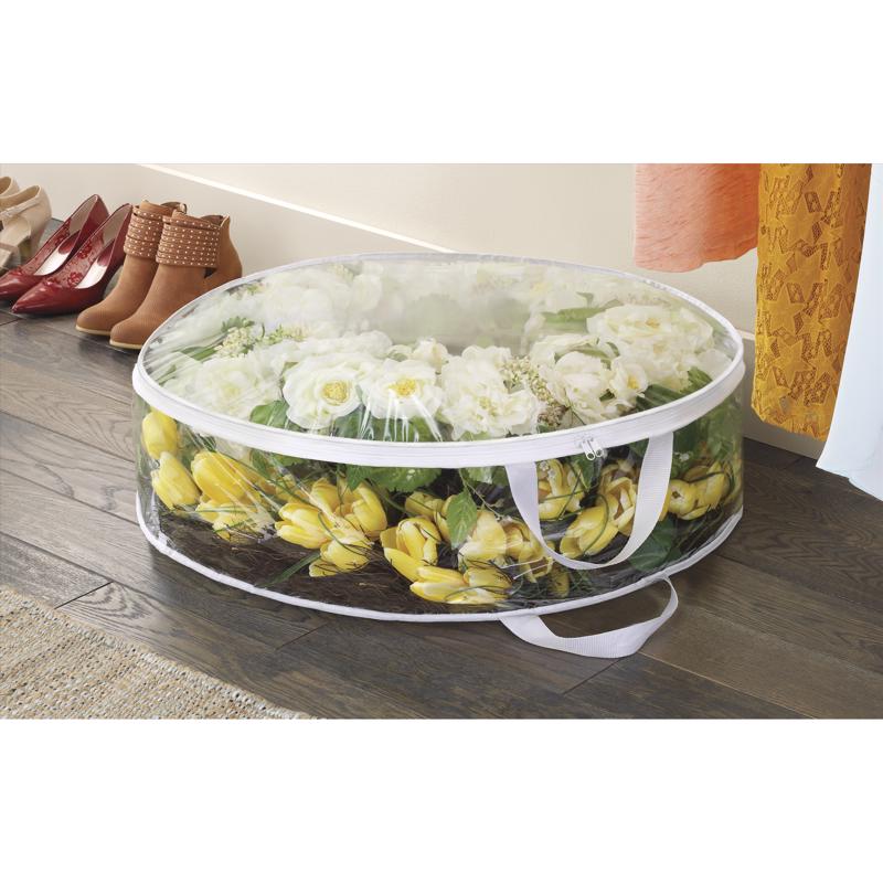 Whitmor Clear Wreath Storage Bag 8 in. H X 30 in. W X 30 in. D, Pack of 6