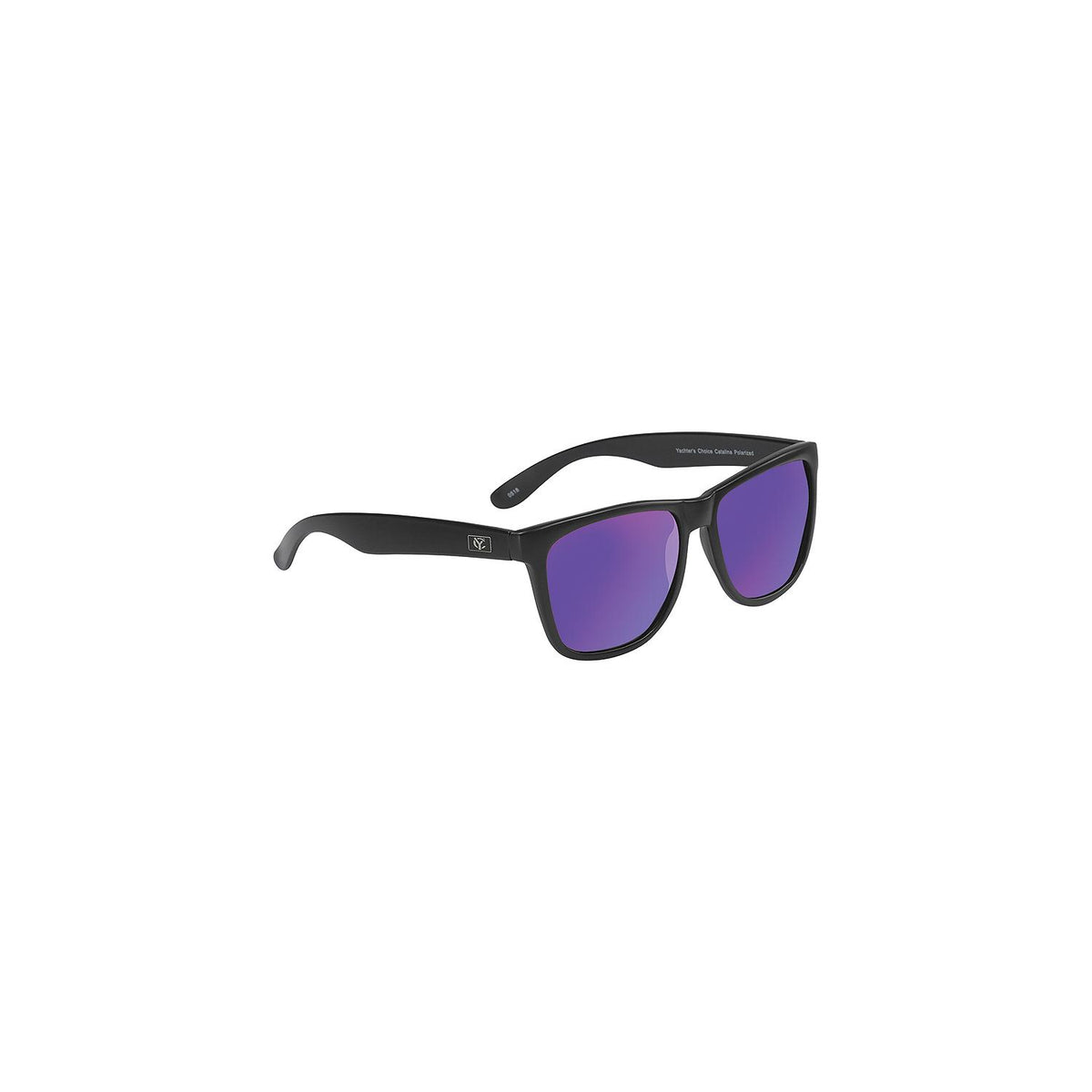 Yachter's Choice 43855 ″Catalina″ Polarized Sunglasses Black Matte Frame, Purple Mirror Lens