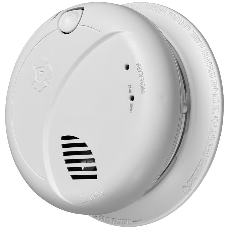 First Alert Voice Alert Hard-Wired Photoelectric Smoke Detector 1 pk