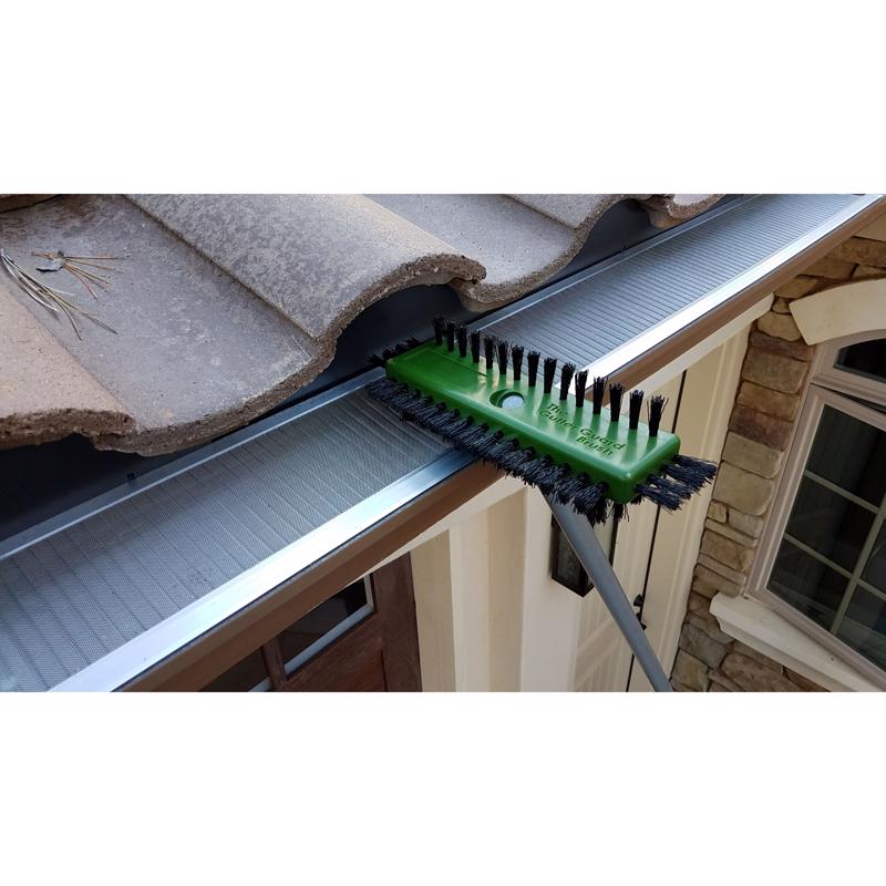 Gutterglove 4 in. H X 3 in. W X 11 in. L Green Plastic Gutter Cleaning Brush