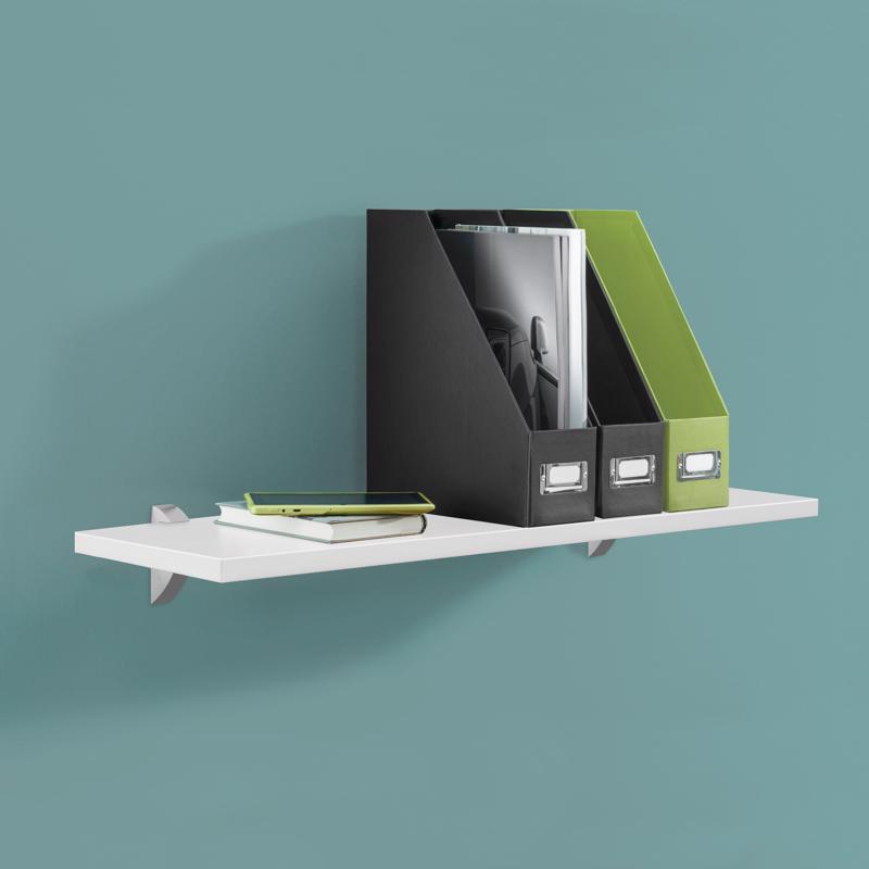 Dolle Lite .75 in. H X 31.5 in. W X 9.8 in. D White Wood Shelf Board, Pack of 2