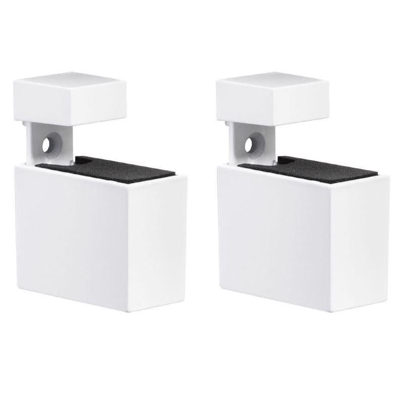 Dolle Cuadro 2.7 in. H X 0.9 in. W X 1.9 in. D White Metal Shelf Clips, Pack of 7