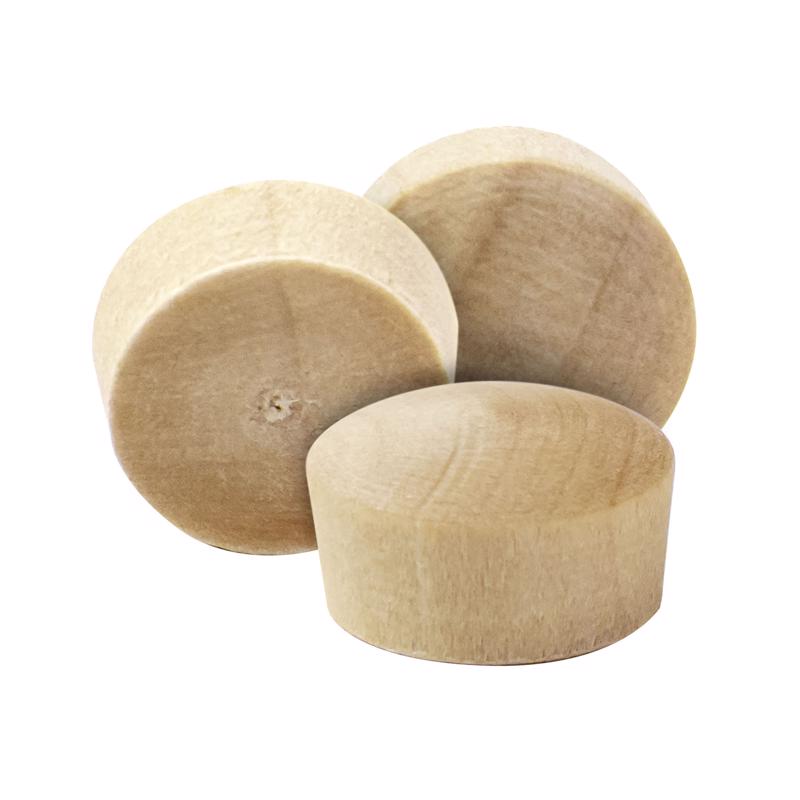 Richelieu Round Birch Head Plug 3/8 in. D X .38 in. L 25 pk Natural, Pack of 5