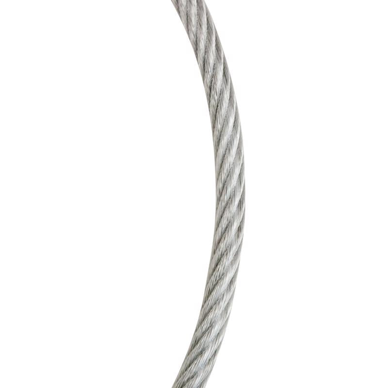 Koch Industries 3/16-1/4 in. D X 20 ft. L Galvanized Clear Vinyl Coated Wire Rope Cable, Pack of 5