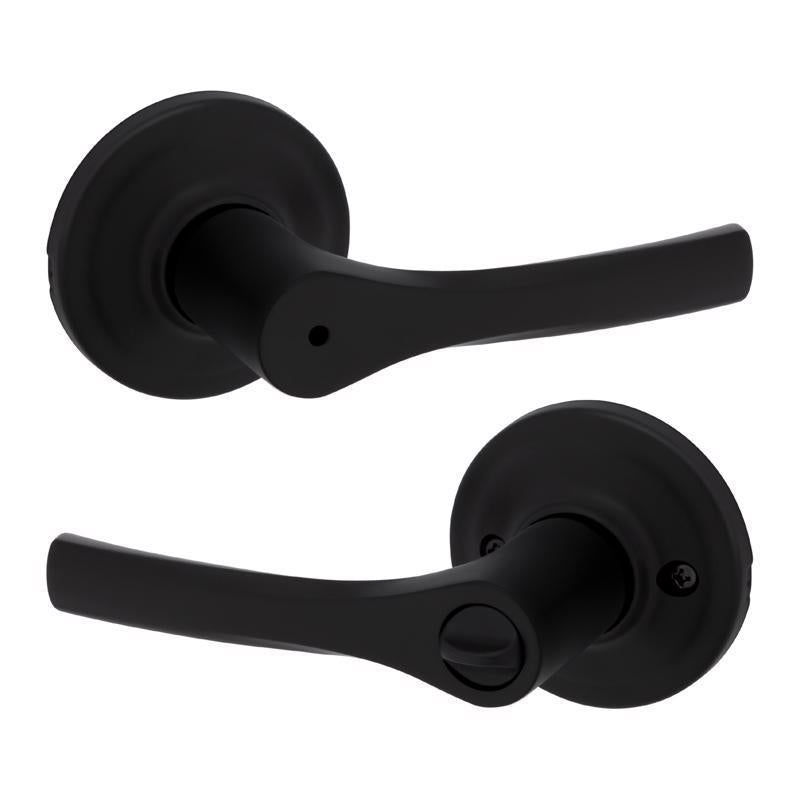Kwikset Matte Black Privacy Lever
