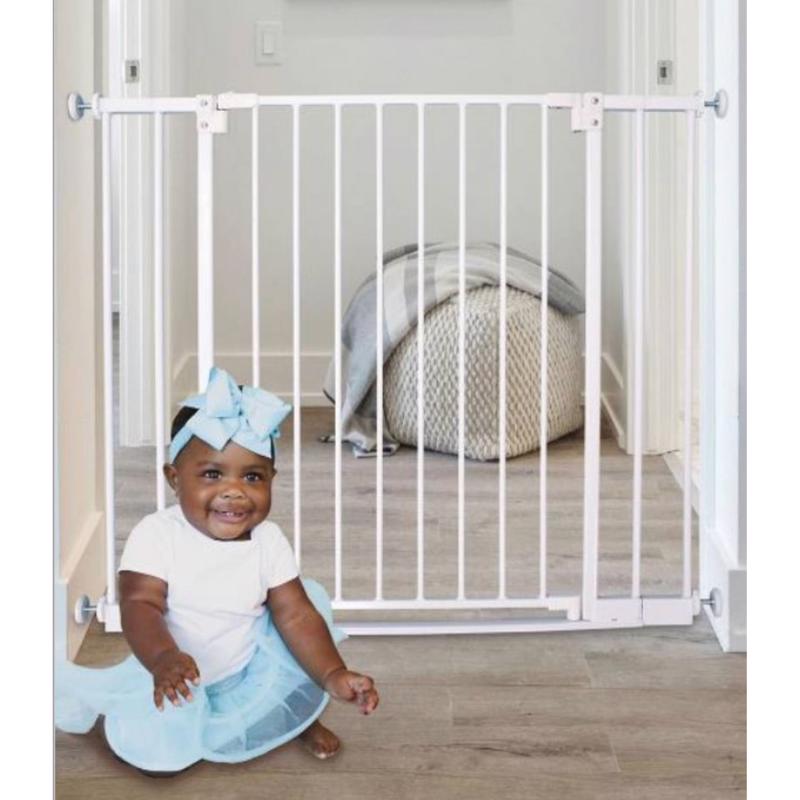 North States White Metal Expandable Baby Gate 1 pk