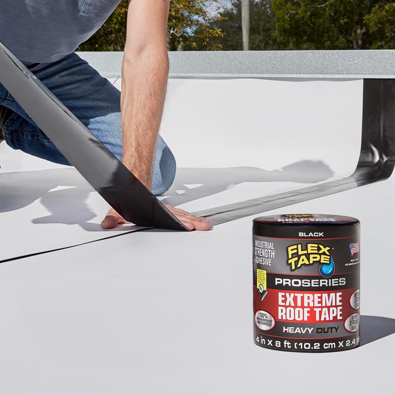 Flex Seal Family of Products Flex Tape Pro Series 4 in. W X 8 ft. L Black Waterproof Repair Tape 1 p