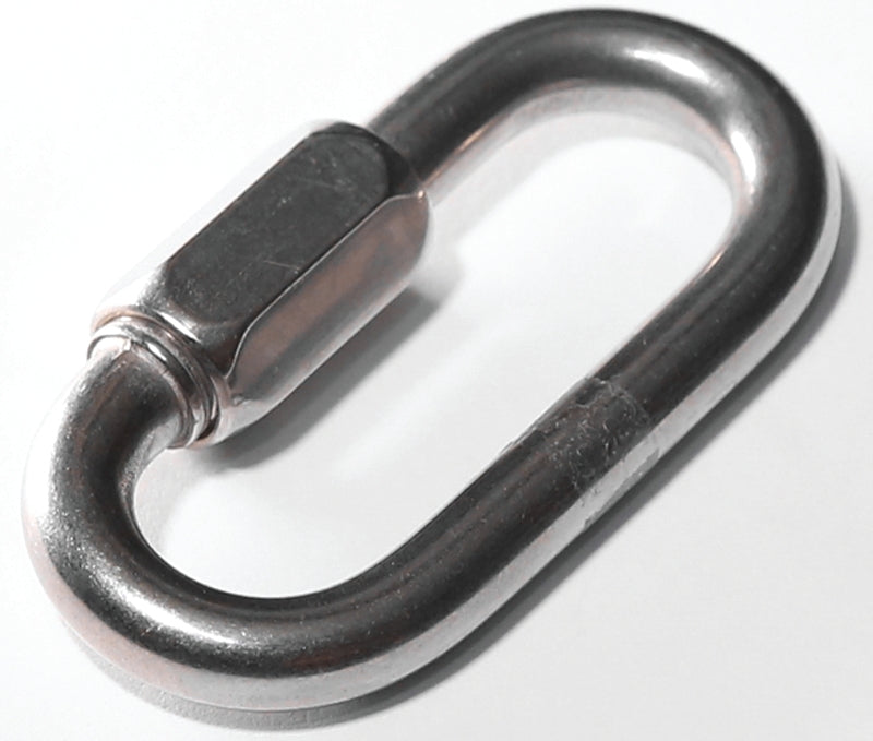 Baron 7350T-1/4 Quick Link, 19/32 in Opening, 2-1/4 in L x 1/4 in THK Dimensions, 660 lb Working Load, Steel, Zinc, Pack of 10