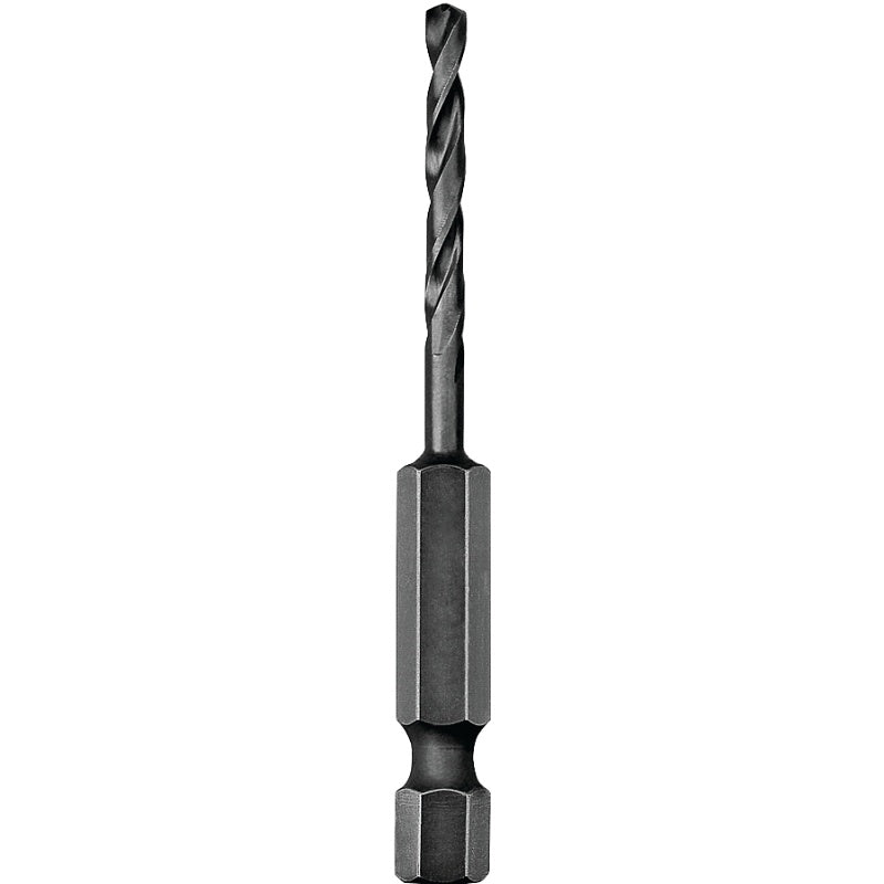 DEWALT DD5128 Impact Drill Bit, 7/16 in Dia, 4 in OAL, Spiral Flute, 1/4 in Dia Shank, Hex Shank