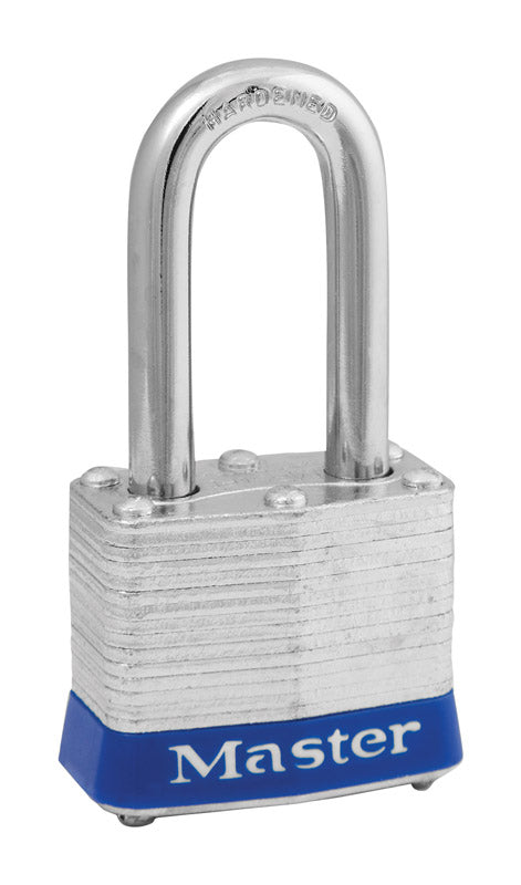 Master Lock 1-5/16 in. H X 1-9/16 in. W Steel 4-Pin Cylinder Exterior Padlock