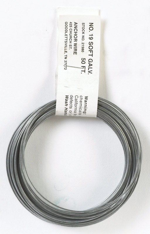HILLMAN 50 ft. L Galvanized Steel 19 Ga. Mechanics Wire