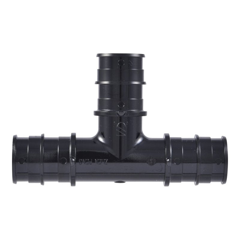 SharkBite UA370A5 Expansion Reducing Tee, 3/4 in, Barb, Polysulfone, Black, 160 psi Pressure