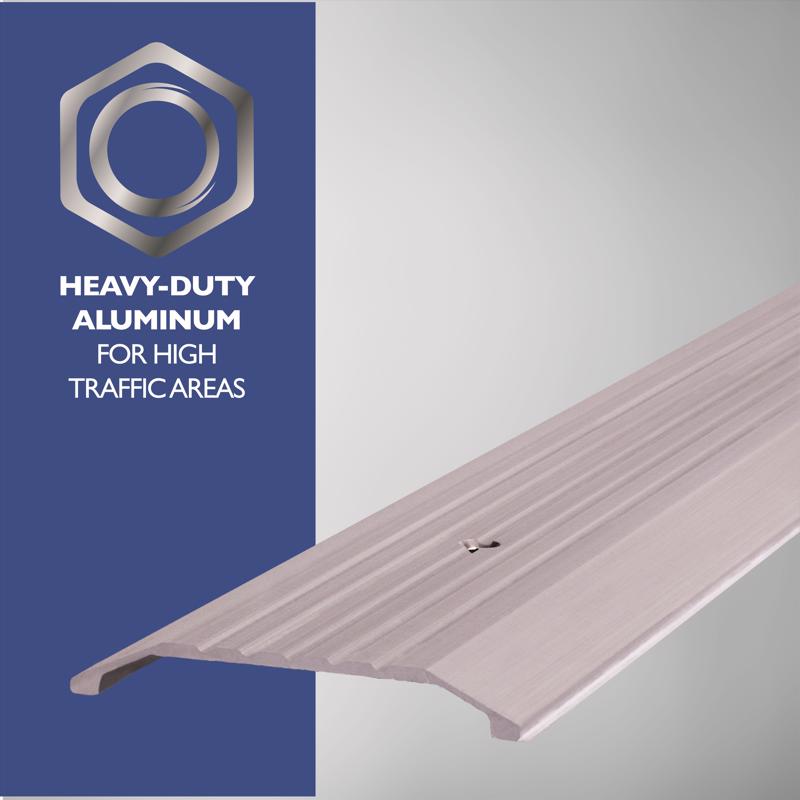 M-D Building Products 0.5 in. H X 3.88 in. W X 36 in. L Aluminum/Vinyl Commercial Threshold Silver