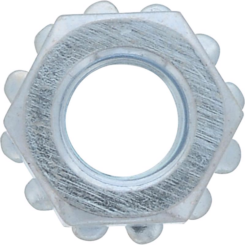 HILLMAN 10/24 in. Zinc-Plated Steel SAE Keps Lock Nut 100 pk