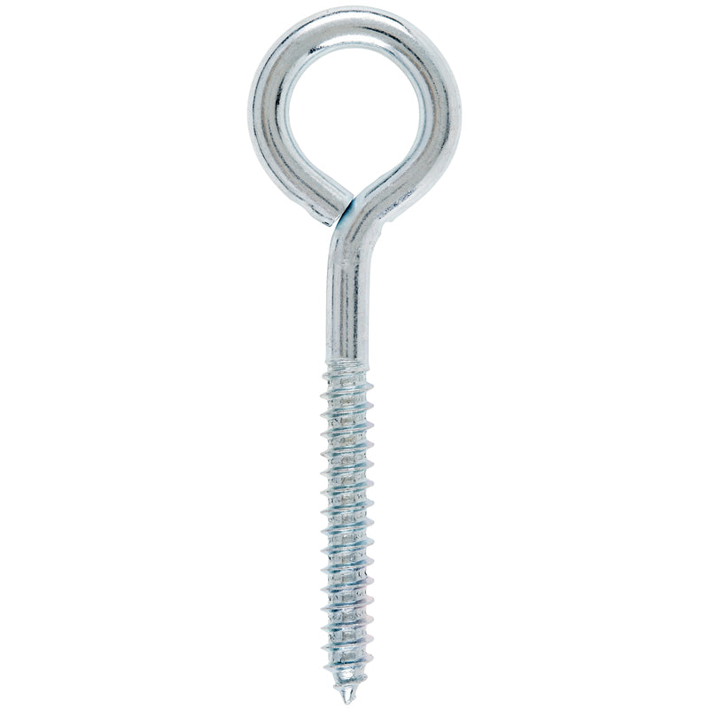 Hampton 2-5/8 in. X 4 in. L Zinc-Plated Steel Lag Thread Eyebolt, Pack of 10