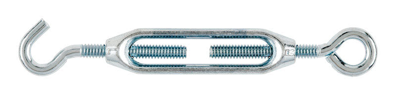 Hampton Zinc-Plated Aluminum/Steel Turnbuckle 160 lb, Pack of 10