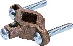 nVent ERICO CWP1J Pipe Clamp, Clamping Range: 1/2 to 1 in, #10 to 2 AWG Wire