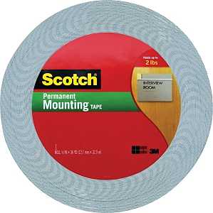 3M 4016-1 Double-Coated Foam Tape, 36 yd L, 1 in W, Urethane Backing, Off-White