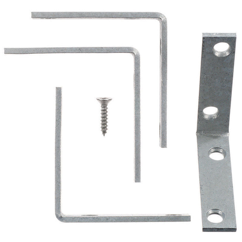 Ace 2-1/2 in. H X 3.75 in. W X 2-1/2 in. D Galvanized Steel Inside L Corner Brace
