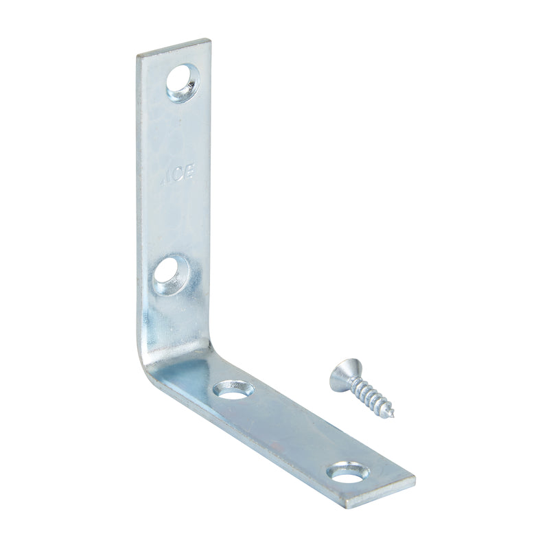 Ace 3 in. H X 4..75 in. W X 3 in. D Zinc Inside L Corner Brace, Pack of 5