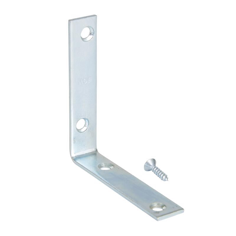 Ace 3-1/2 in. H X 4.75 in. W X 3-1/2 in. D Zinc Inside L Corner Brace, Pack of 5