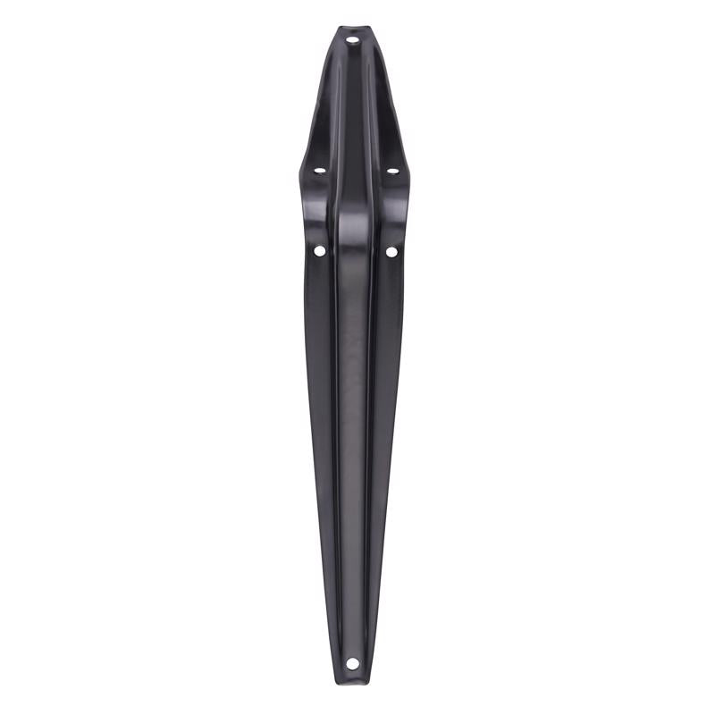 Hampton Black Steel Shelf Support 18 Ga. 6 in. L 100 lb, Pack of 10