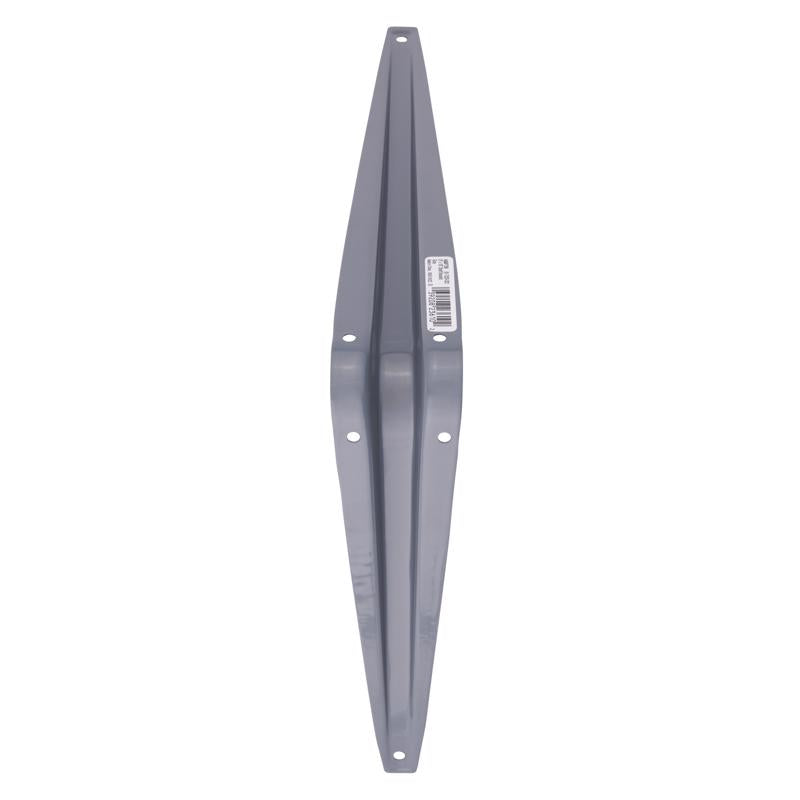 Hampton Gray Steel Shelf Support 18 Ga. 8 in. L 100 lb, Pack of 10