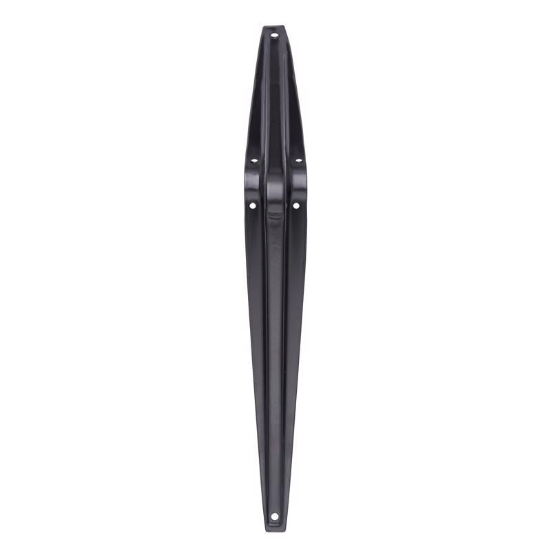 Hampton Black Steel Shelf Support 18 Ga. 8X10 in. L 100 lb, Pack of 10