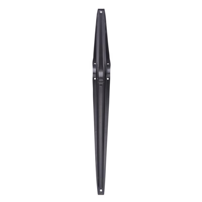 Hampton Black Steel Shelf Support 18 Ga. 10 in. L 100 lb, Pack of 10