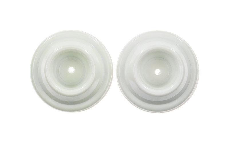 Ace 1-7/8 in. W Plastic White Wall Door Stop Mounts to door and wall 0 in.