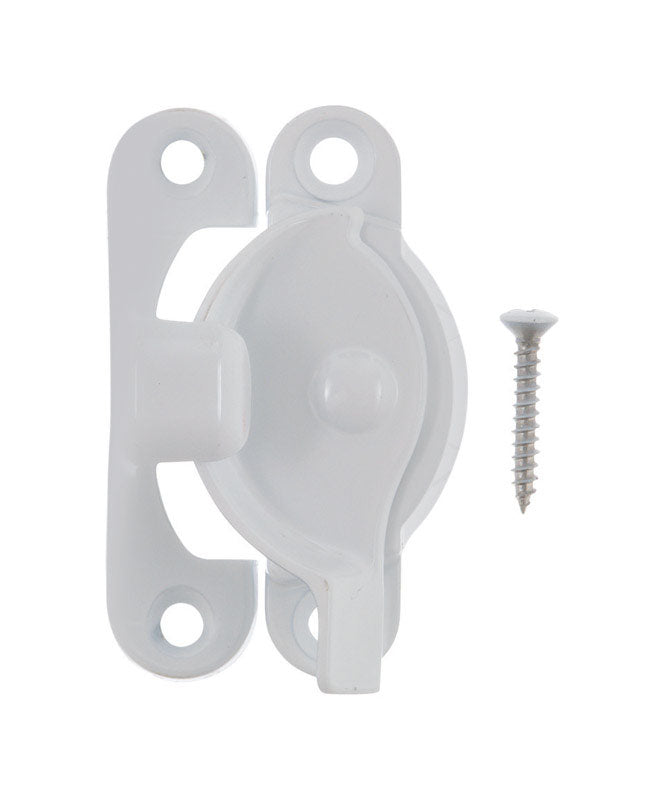 Ace White Chrome Sash Lock 1 pk, Pack of 5