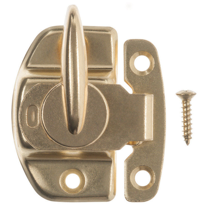 Ace Bright Brass Brass Draw Tight Sash Lock 1 pk, Pack of 5