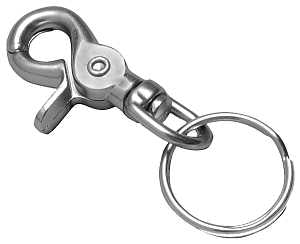Hy-Ko KC179 Trigger Snap, Split Ring, Nickel, Pack of 5